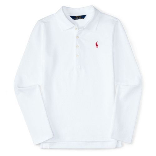  【新品】ラルフローレン ストレッチ長袖ワンポイントポロシャツ ポロシャツ