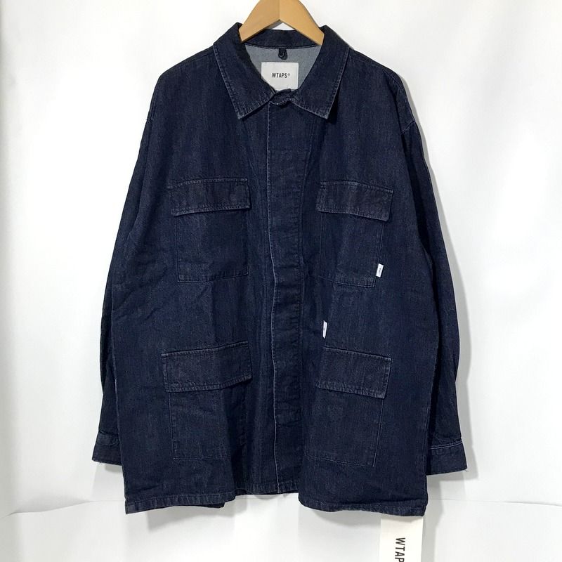 WTAPS ジャングルシャツジャケット 美品 23WVDT-SHM02 デニム 