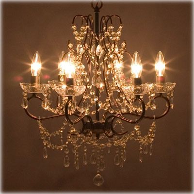 シャンデリア 照明 吊照明 天井照明 LED電球対応 アンティーク調 姫系 豪華で 6灯 Emma エマ ダークゴール AK