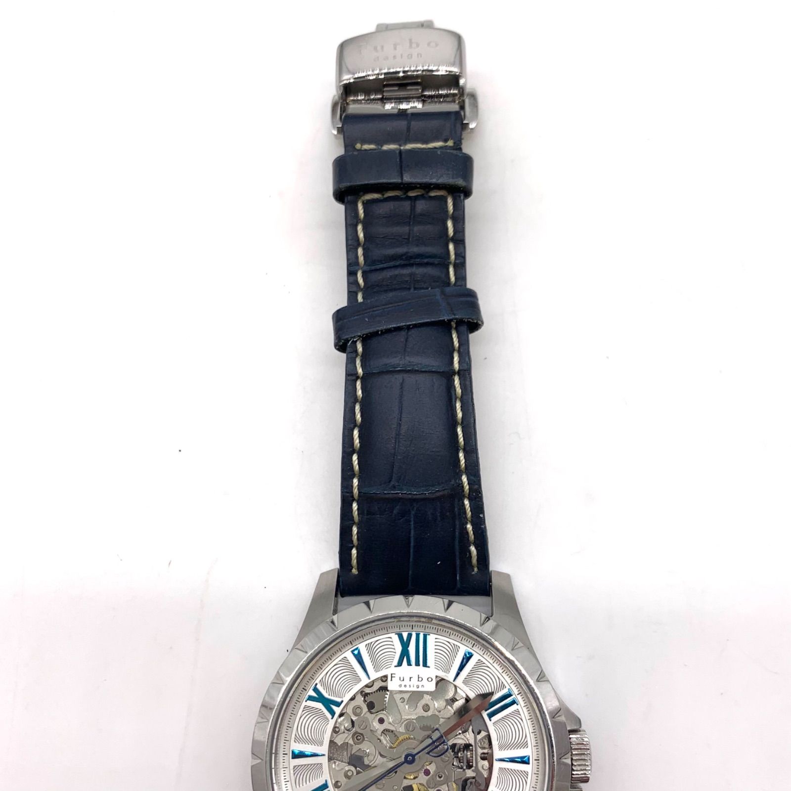 稼働品】Furbo design 腕時計 スケルトン レザー ステンレス Furbo