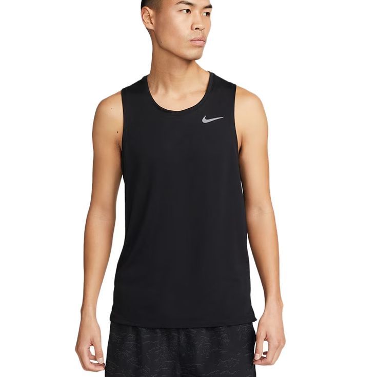 ナイキ nike ドライフィット マイラー ランニングTシャツ ノースリブ メンズ 男性【dv9322-010】陸上・ランニング用品 S (010)ブラック