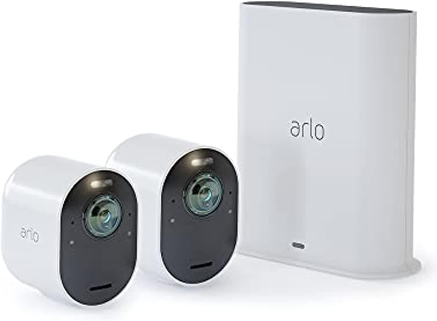 Arlo Ultra 2 スポットライトワイヤレスセキュリティカメラ 2台セット スマートハブ|ネットワークカメラ VMS5240-200APS