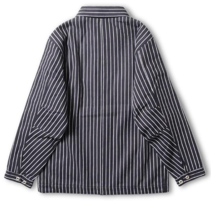 ストライプビエラカバーオール