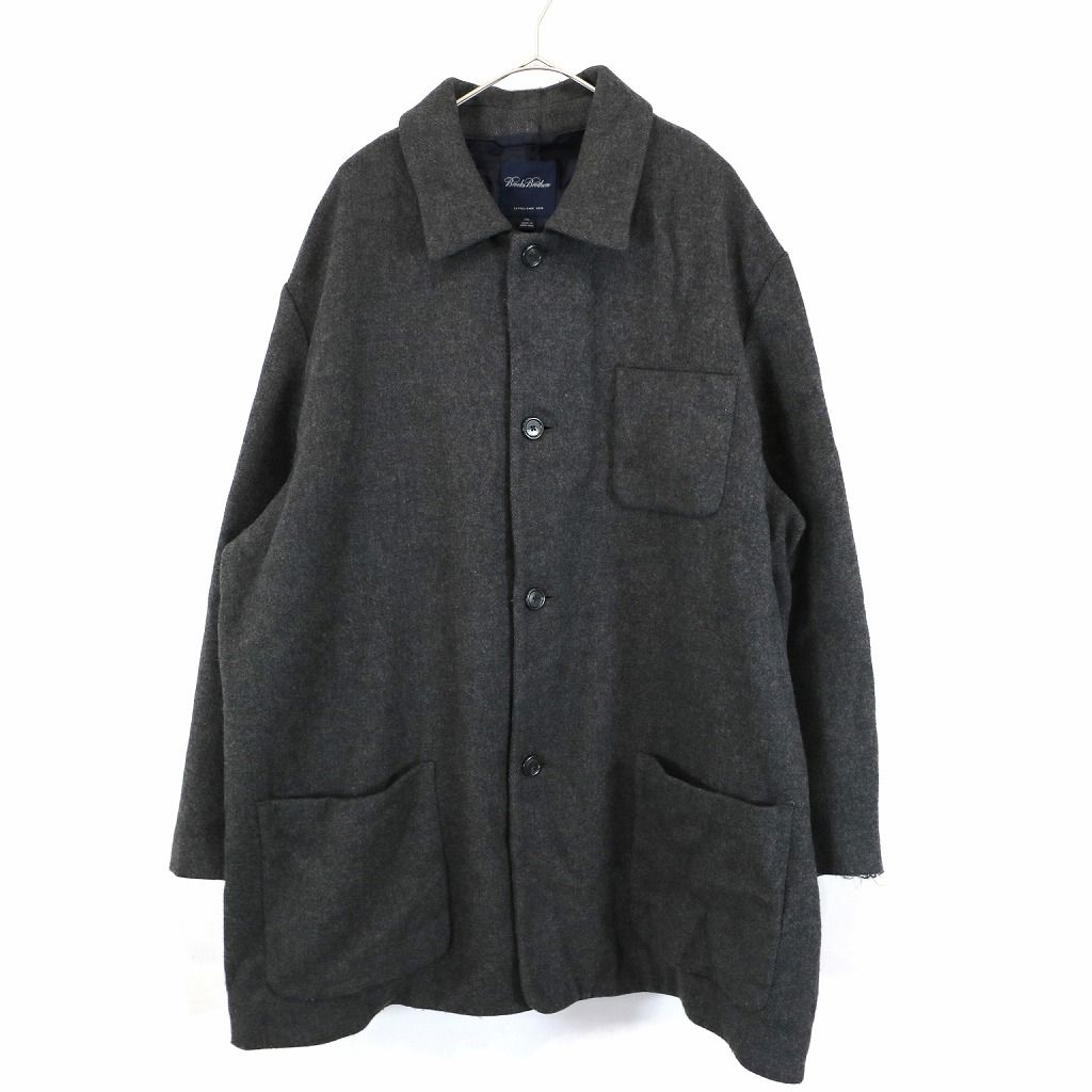 べじーた様英国製 ブルックスブラザーズ 比翼 ロング ステンカラーコート Brooks Brothers ブルックスブラザーズ ステンカラー コート 【公式通販】