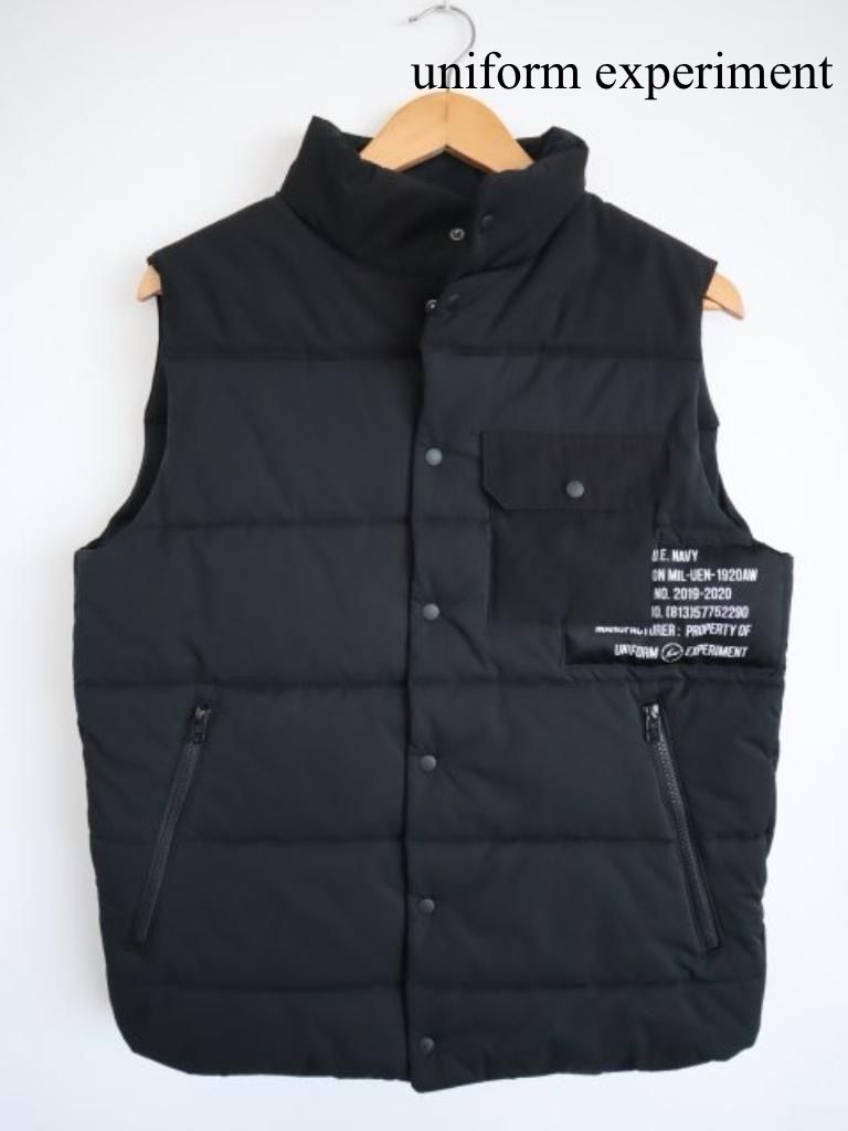 uniform experiment ユニフォームエクスペリメント ベストジャケット メンズ Lサイズ ジャケット 日本製 送料込み 大人 おしゃれ 防寒 6458637