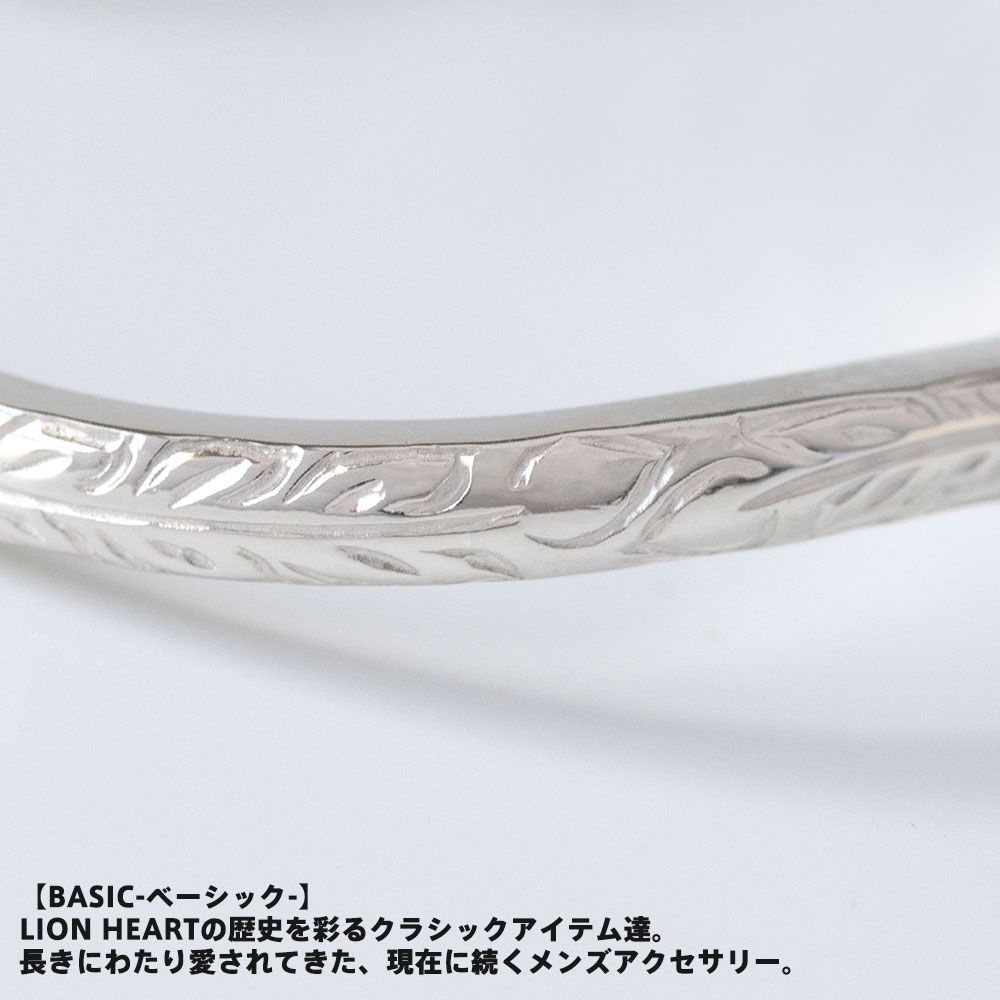 ライオンハート プルメリア スモールウェーブバングル シルバー925 