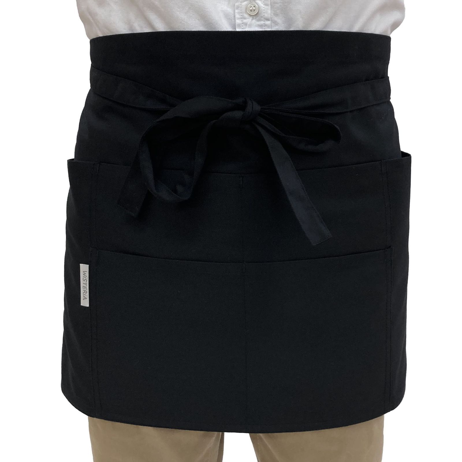 商品 フリーサイズ 腰前掛け 綿混 ギャルソン おしゃれ レディース カフェエプロン メンズ ユニホーム ショート丈 エプロン 102 トーマセンイ