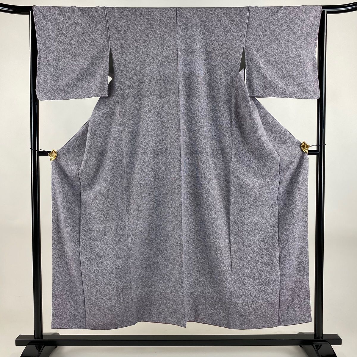 江戸小紋 身丈152cm 裄丈65.5cm M 袷 小花 紫 正絹 秀品