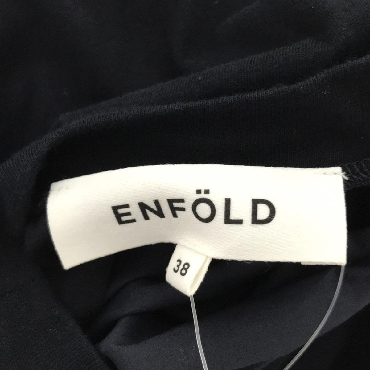 エンフォルドワンピースサイズ38 黒 中古・古着通販】ENFOLD (エンフォルド) アシンメトリー