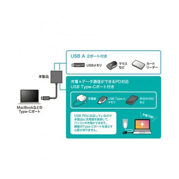 サンワサプライUSB Type-C