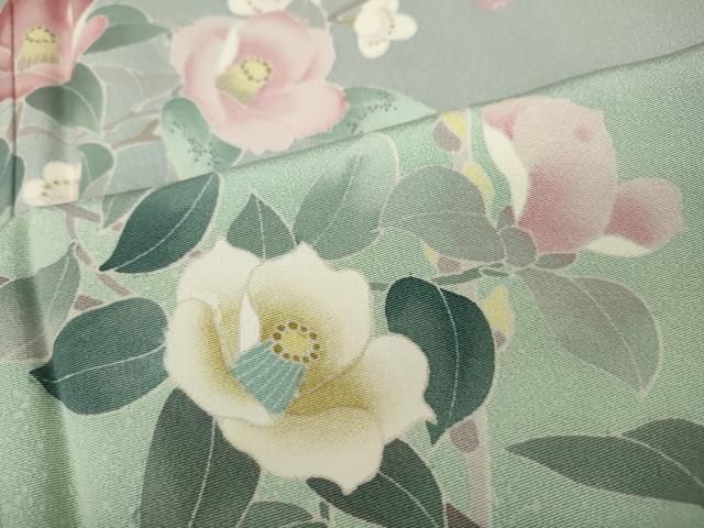 平和屋着物□夏物 小紋 絽 花尽くし 洗える着物 未使用 tx7479 平和屋