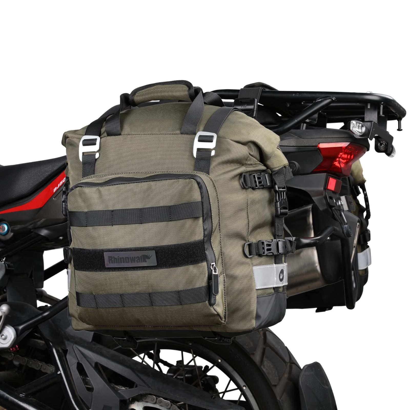新品 Rhinowalk バイク用サイドバッグ 防水 20L大容量 オフ