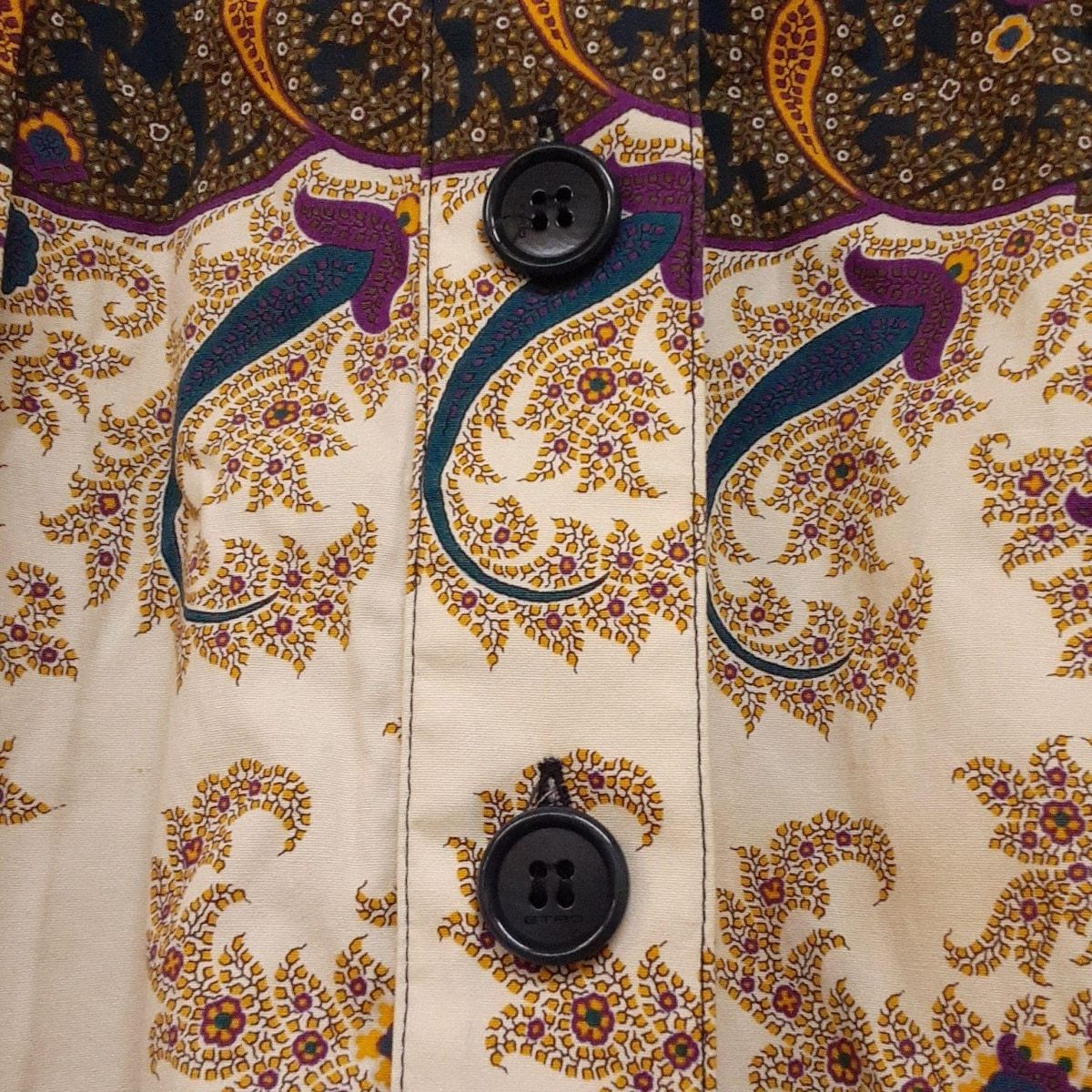 ETRO(エトロ) スカート サイズ40 M レディース - ネイビー×カーキ