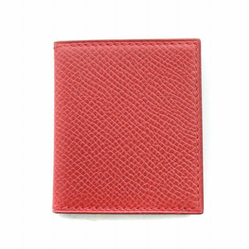 新品　エルメス　レザー　フォトケース　赤 新品 エルメス レザー フォトケース 赤
