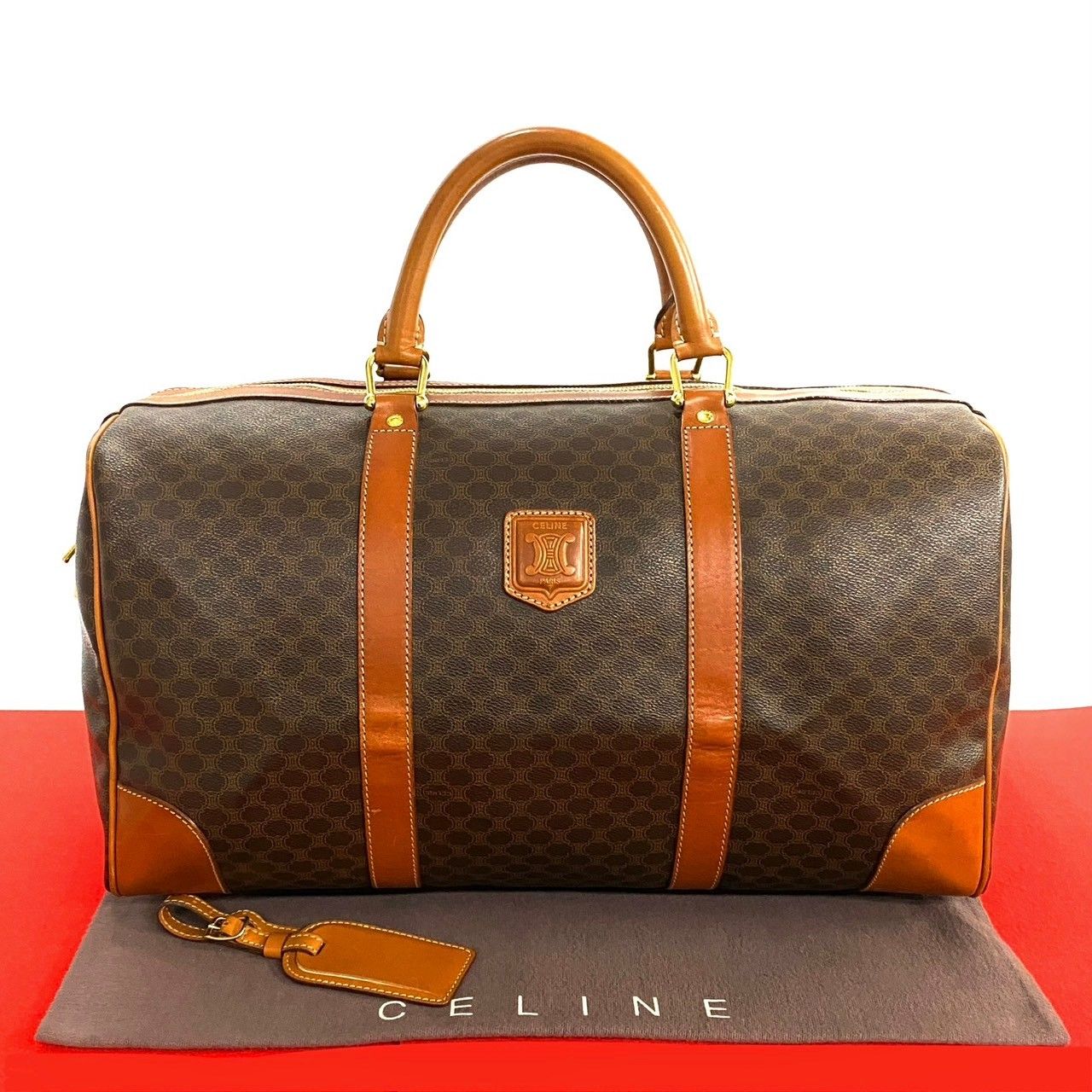 CELINE ボストンバッグ ブラウン 中古・古着通販】CELINE (セリーヌ) ボストンバッグ ブラウン