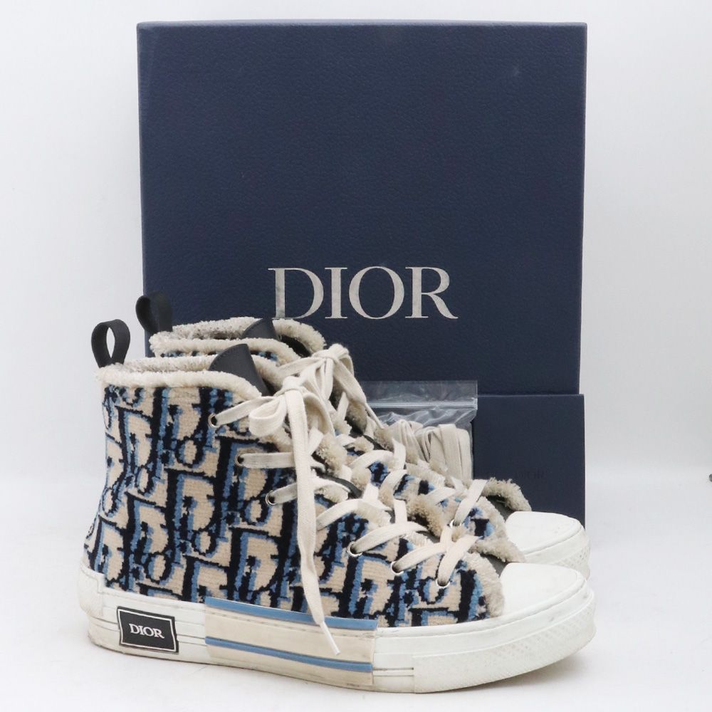 26.5cm相当 DIOR B23 ハイカットタペストリーオブリークスニーカー - メルカリ