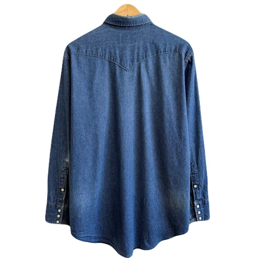 USA製 Wrangler ラングラー ウエスタンシャツ デニムシャツ