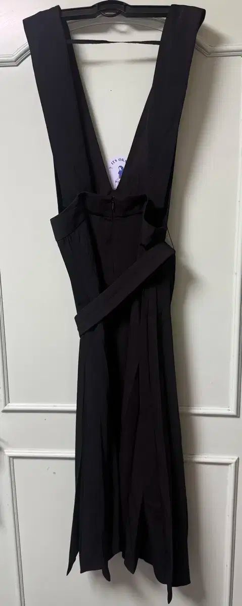 DEWL 黒 ビスチェ ロング ワンピース ベルト セット