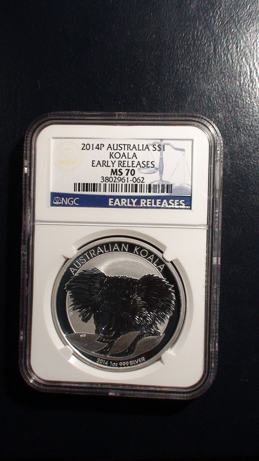 2014 P Atralia NGC MS70 .999 Silver 1 Oz. KOALA Bullion $1 Coin BUY IT NOW