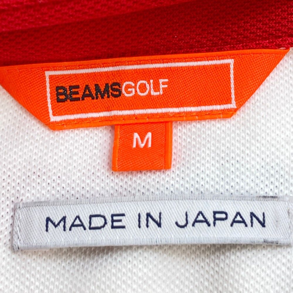 サイズ：M BEAMS GOLF ビームスゴルフ  半袖ポロシャツ  ホワイト系 [240101220624]# ゴルフウェア メンズ