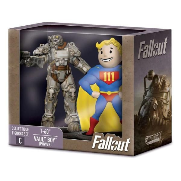 Fallout T-60 & ボルトボーイ(Power) ミニフィギュア デスクローBAF