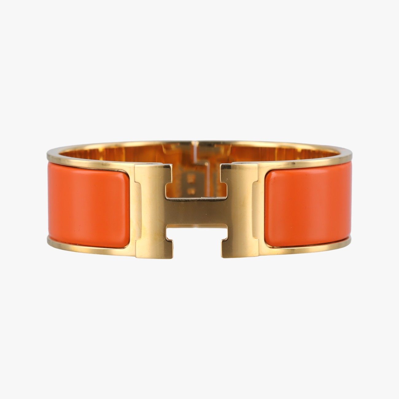 美品 Hermes エルメス クリッククラック バングル ゴールド×オレンジ 楽天市場】HERMES エルメス クリッククラックPM Hバングル