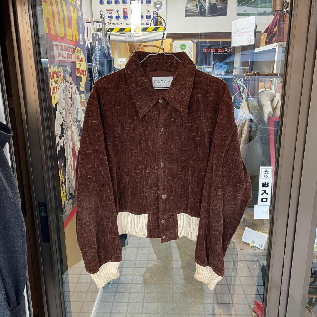 古着 FARAH ファーラー コーデュロイ ジャケット ブラウン