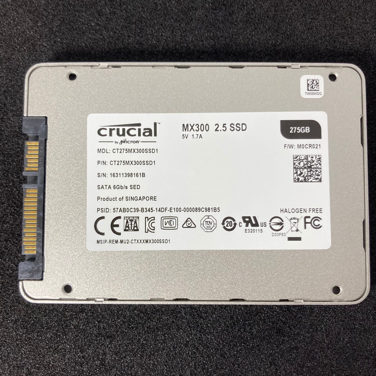 crucial MX300 2.5" SSD 275GB / / クルーシャル CT275MX300SSD1【617】