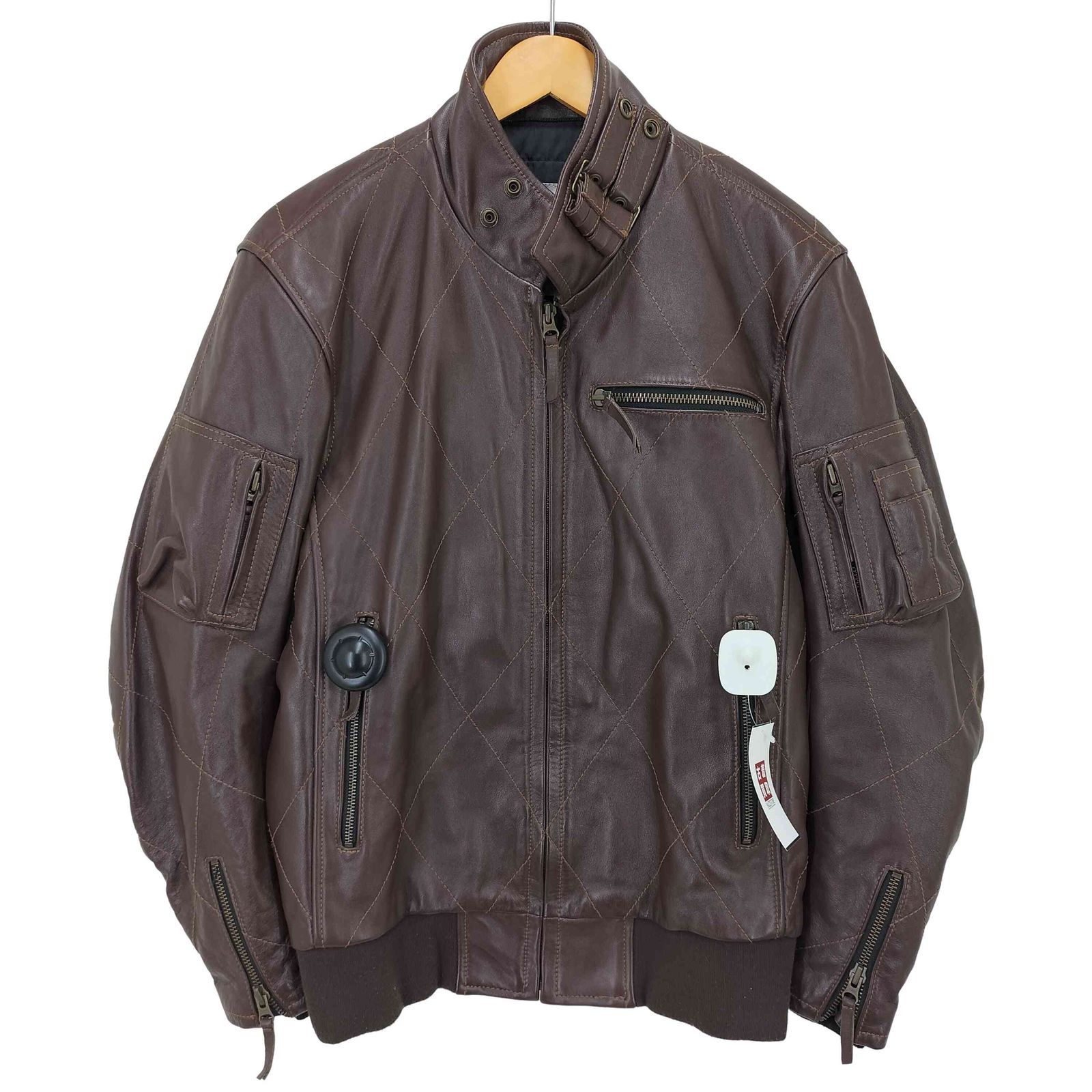 ウィリスアンドガイガー Willis＆Geiger ジップアップ カウレザー ジャケット メンズ import：L 