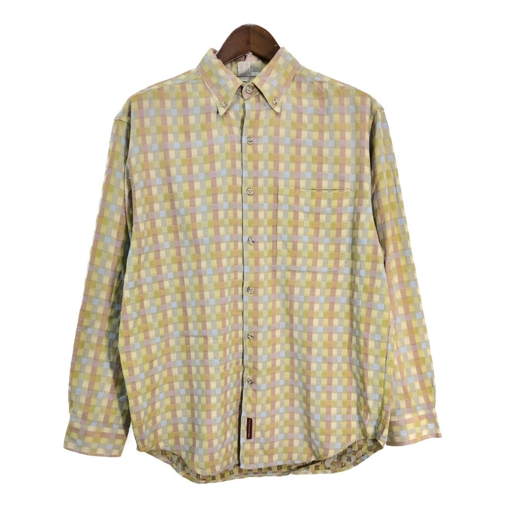 90年代 THE TERRITORY AHEAD 長袖シャツ 総柄 マルチカラー