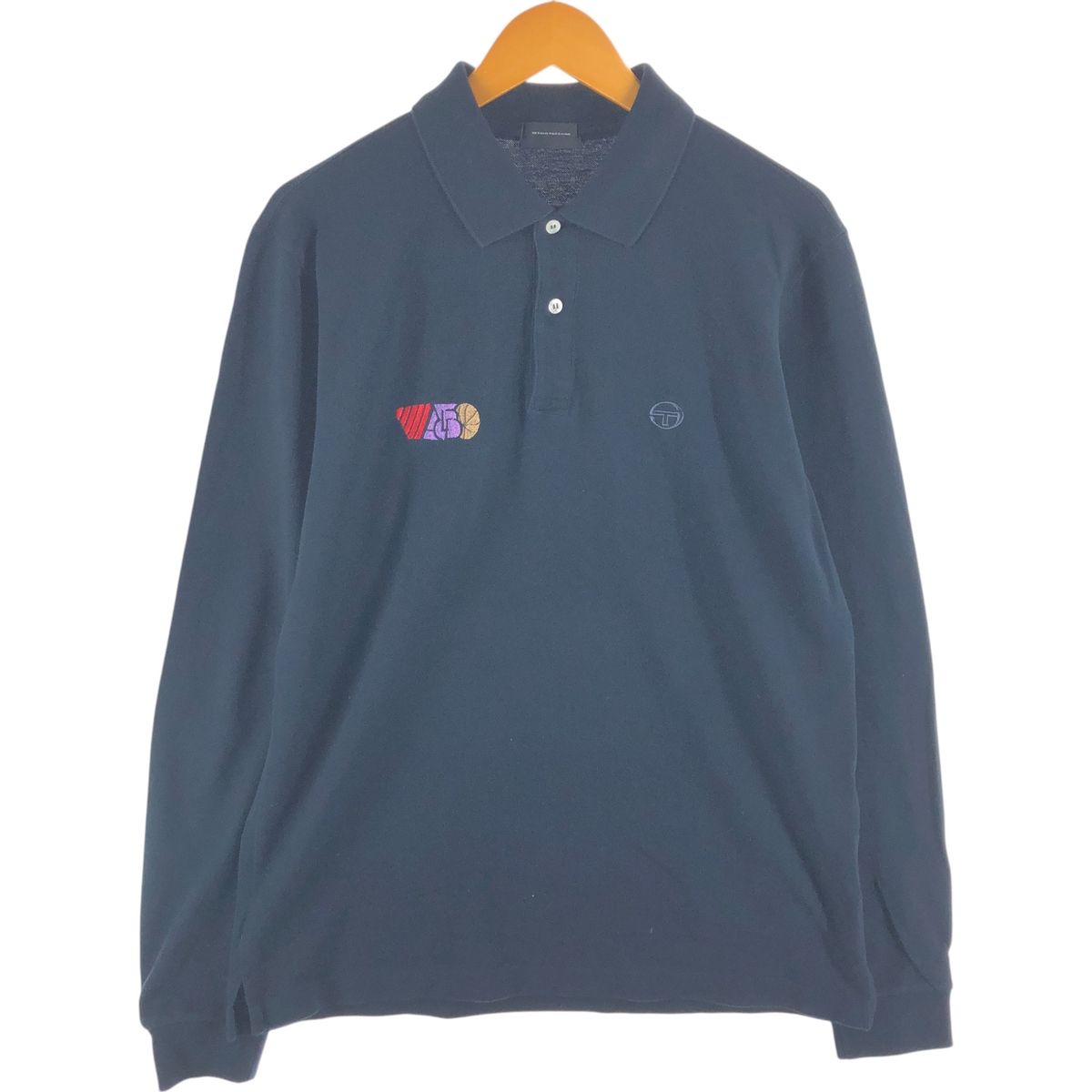古着 セルジオタッキーニ SERGIO TACCHINI 長袖 ポロシャツ メンズM相当/eaa526759