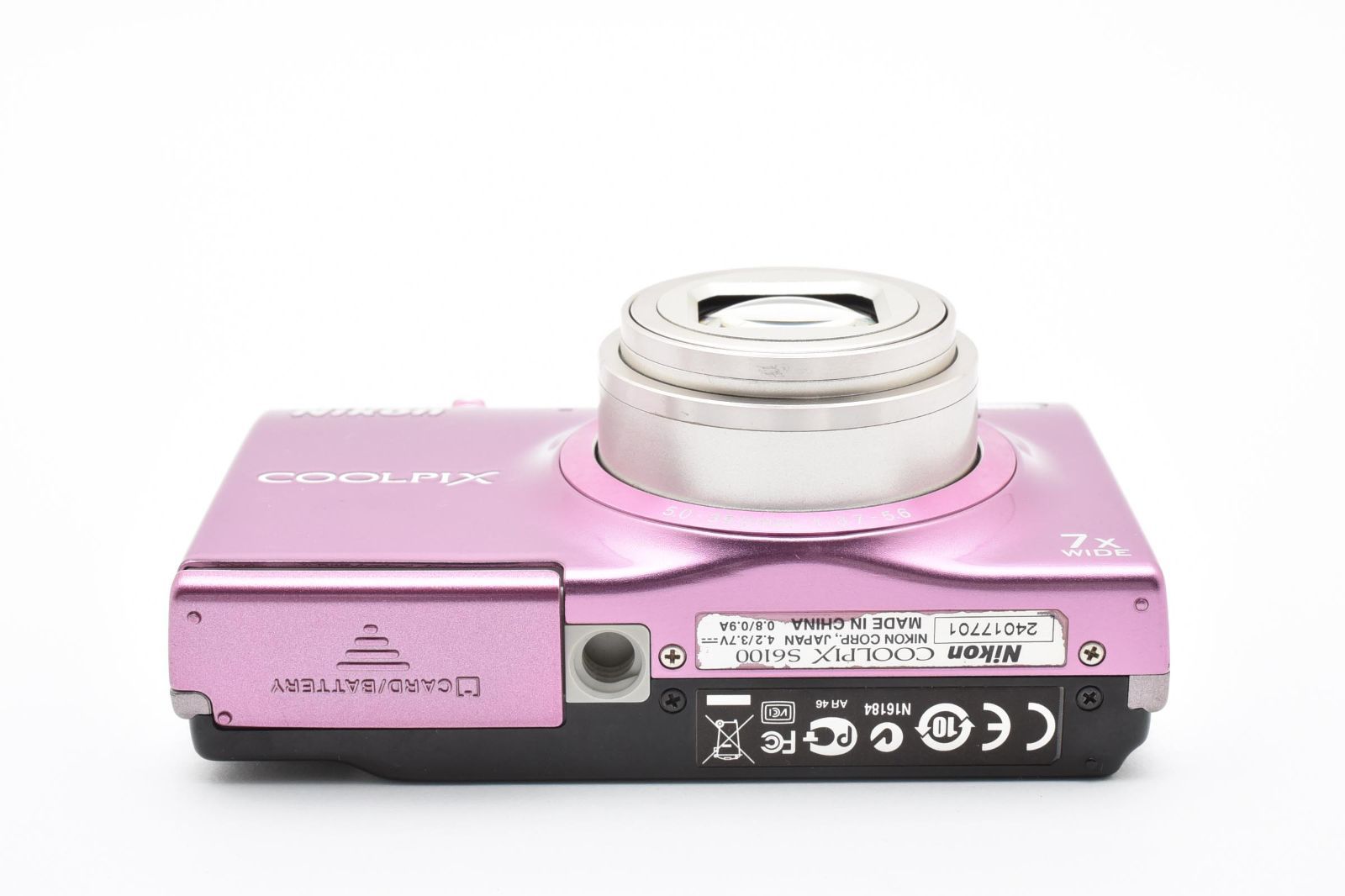訳アリ品・動作品】Nikon COOLPIX S6100 ピンク 動作品 光学7倍ズーム 16MP