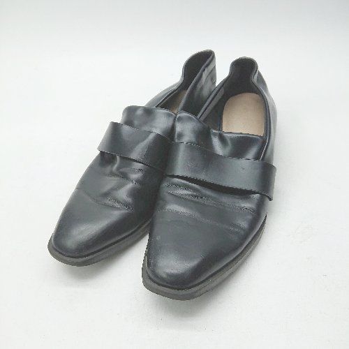 CHARLES & KEITH 黒 ローファー ヒール 37 ◇ Θ CHARLES & KEITH