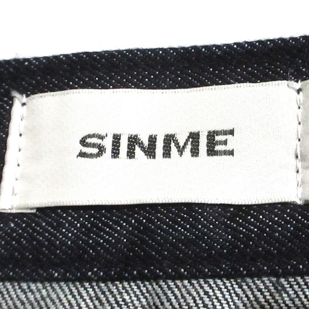 SINME シンメ センタープレス ワイドデニムパンツ W29 インディゴブルー レディース 古着 DECORATOM_COM_BR