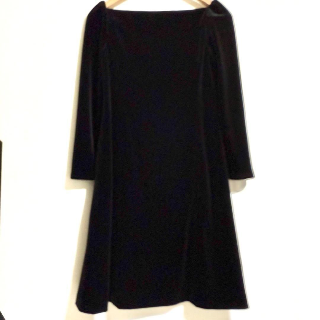 【最新作入荷】 フォクシーニューヨーク ベロアノアール ベロアワンピース 38 黒 MAX90％オフ。