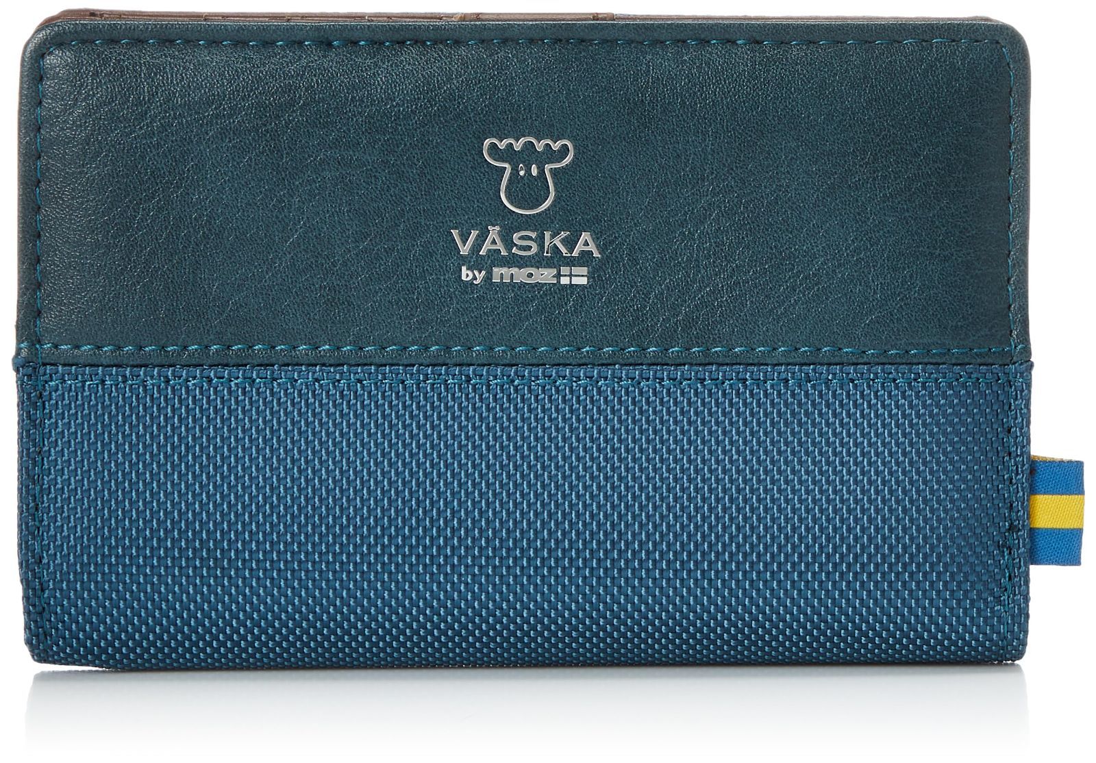 合皮 ナイロン PUレザー 薄型 小銭入れ コンパクト VS-0122 レディース VASKA VASKA by 二つ折り財布 ヴェスカ L字ファスナー グルーシス・L字ファスナー二つ折り財布 グルーシス VS-0122 [モズ]
