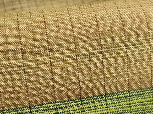 平和屋本店□極上 塩沢紬 林宗平工房 九寸名古屋帯 間道 証紙付き 逸品