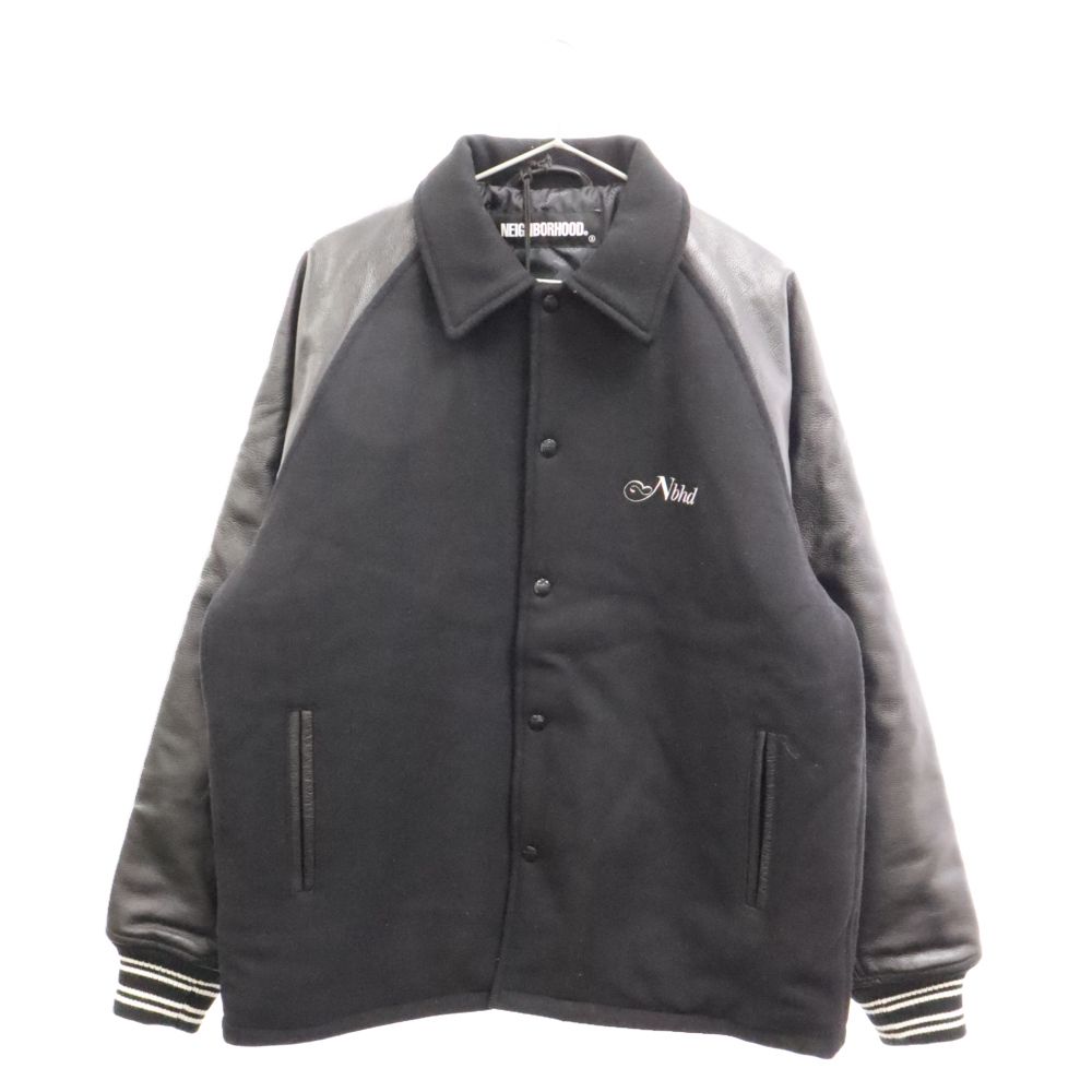 NEIGHBORHOOD (ネイバーフッド) 21AW CLUB WCL-JKT レザースタジャン ジャケット ブラック 212SZNH-JKM03  - メルカリ