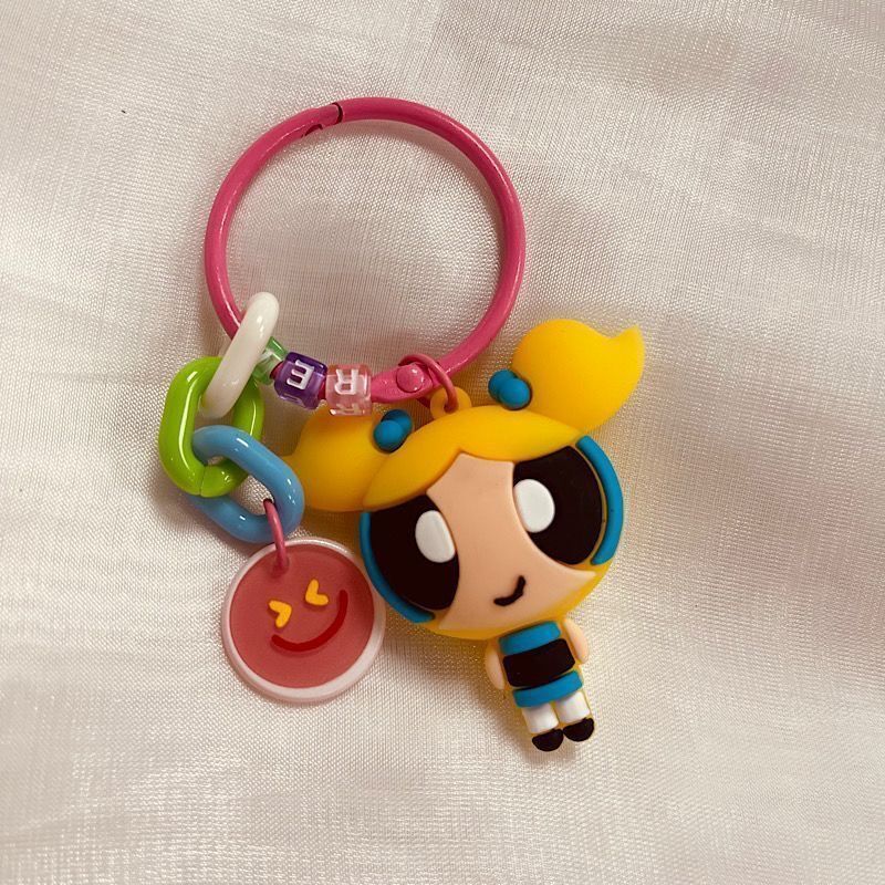 パワーパフガールズ ぬいぐるみ パワパフ キーホルダー ブロッサム