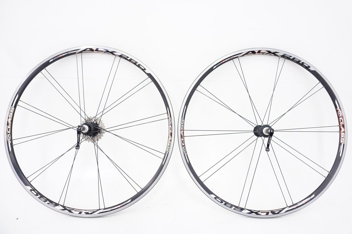 送料込み　700c A CLASS「エークラス」 ALX 280 シマノ A CLASS「エークラス」 ALX 280 シマノ10速 ホイールセット