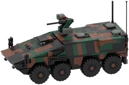 LAV-25 歩兵戦闘車両ビルディングブロックと建設玩具 収集 な軍事テーマのモデル組み立てと展示 軍事ファンへの素晴らしいギフト 476個