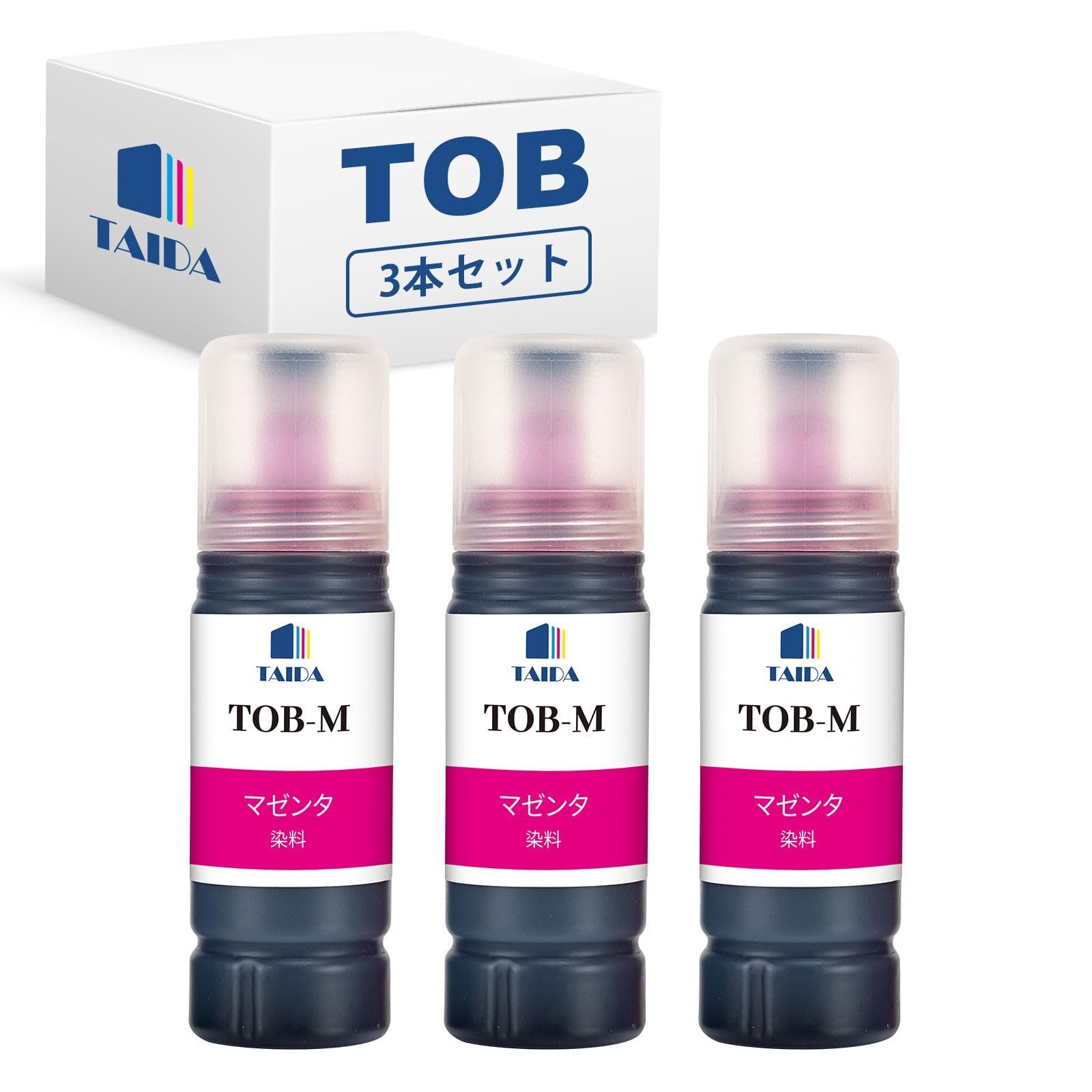 2026，新作登場 【数量限定】エプソン用 互換インクボトル インク 3本セット TOB 対応機種: トビバコ EW-M873T マゼンタ EW-M973A3T TOB-M その他