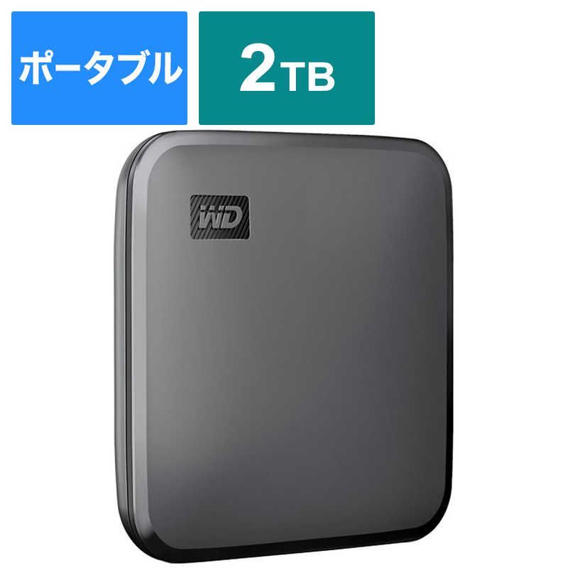 未開梱 WESTERN DIGITAL 外付けSSD USB-A接続 WD Elements SE SSD 2TB ポータブル型 WDBAYN0020BBK-JESN