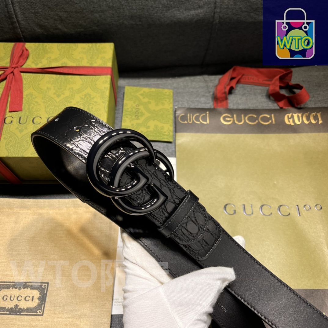 GUCCI GGパターン ブラックレザーベルト GUCCI GGパターン 黒レザーベルト極美品 - メルカリ
