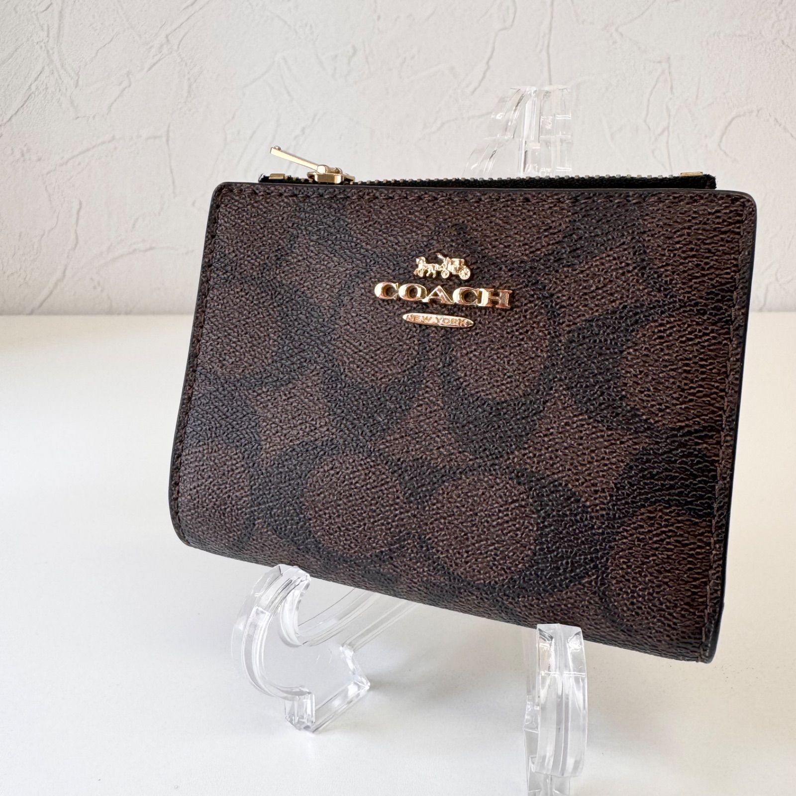 ✨Bランク COACH レディース 折り財布 二つ折り財布 コンパクト