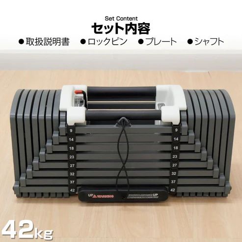 #2393 ダンベルブロック42kgx2 2393 可変式 ブロック ダンベル 42kg 2個セット ※北海道、沖縄