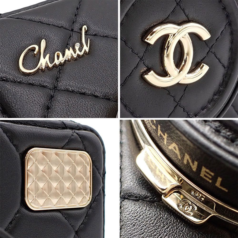 【25C/可愛らしいデザイン】CHANEL ミニカメラバッグ ラムスキン org.jpg