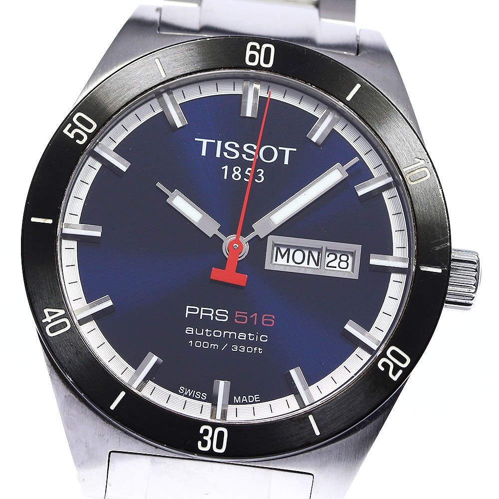 ティソ T044430A 自動巻 デイデイト メンズ腕時計 SS シルバー日付曜日表示文字盤カラー
