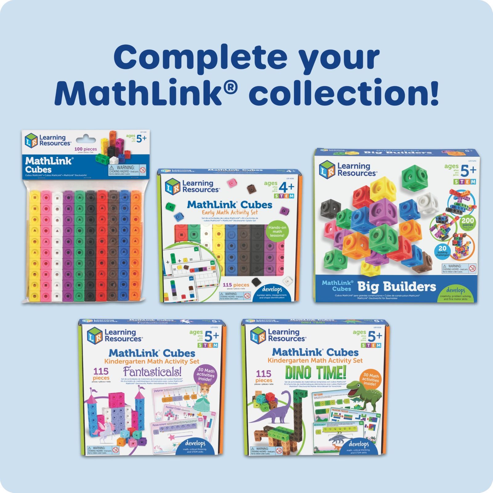 新着商品4285 LER (100個入り) 算数キューブ Cubes MathLink(R