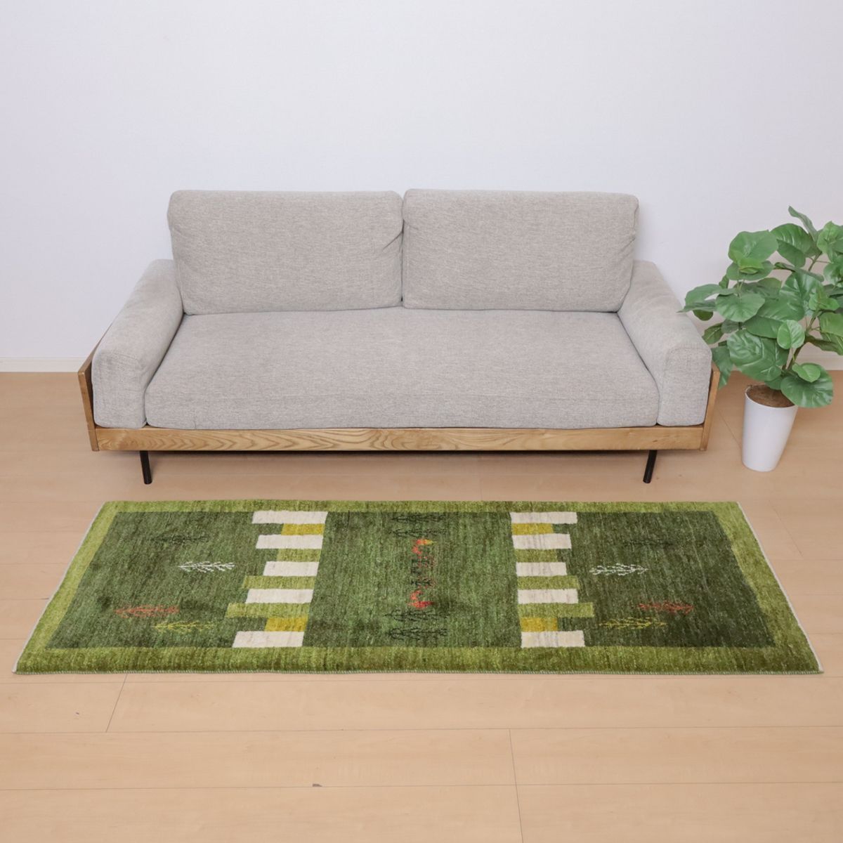 楽天市場】ペルシャ ギャッベ 本場イラン産 86x60cmセール ギャベ 玄関